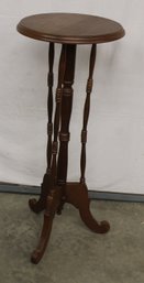 Vintage Black Walnut Tall Fern Stand, Ca 1960, 16'X 39'H(273)