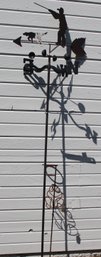Weather Vane, 6', Iron Plant Stake, 30'  (290)