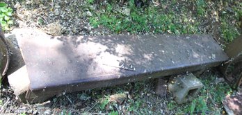 Antique Cast Iron Bench Seat, 72x14x6'H  (295)