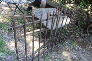 3 Sections Iron Fencing  (297) Each 33, 29 & 20x 34'H