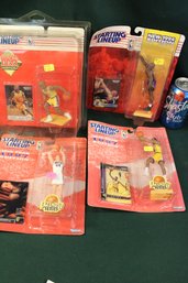 4 Basketball Figures W/Cards, 1995 & 1997   (299)