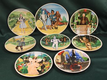 8 'Wizard Of Oz' Collector Plates By Knowles, 1977-1979, W/ Boxes, COAs & 4 Plate Holders  (2)