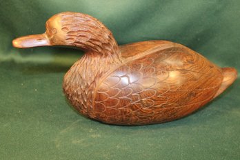 Very Heavy Carved Wooden Mallard  (303)