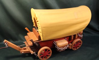 Vintage Conestoga Wagon Replica W/lamp And Handmade Tools, 24'X 14'  (314)