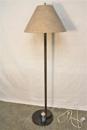 Vintage Metal Floor Lamp With Shade, 54'H  (322)