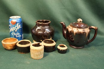 Assorted Antique Ceramic Chinese Vessels  & Vintage Teapot   (325)