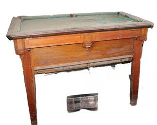 Coin Operated Churchill Pocket Billiard Table, 1930's, By Jennings,  27x46x35'H  (333)