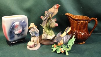 Lefton, Lenox & Dear Figurines, Royal Copley Vase (5.5'H), Bennington Pitcher 6'H  (337)