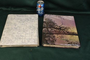 Two Antique Post Card Albums, 10 Pages Each (338)