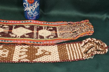 Hand Made 44'& 58' Long  Cloth Sashes From Peru  (33)