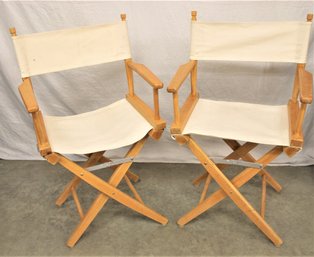 Matched Pair Of  Folding Director's Chairs  (344)