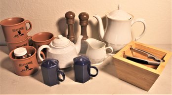 'Sculptura Coffee Pot & Creamer Salt & Pepper, Field & Stream Mugs, Cobalt S&P, Nut Cracker, More  (352)