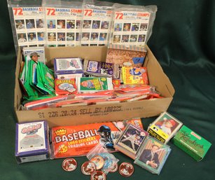 90's Football & Baseball Cards & Stamps, More  (352)