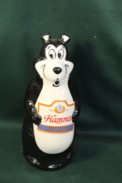 Vintage Hamms One Quart Reusable Ceramic Bottle/decanter, 1972, 11'H  (353)