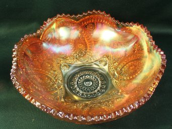 Antique Marigold Fashion Imperial Punch/Fruit Bowl, 10'D  (359)