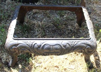 Antique Cast Iron Stove Base - Good For A Stool, 24x17x11'H  (360)