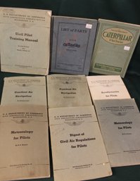 2 Caterpillar Parts Catalogs (1919 & 1920) & 7 U.S. Dept. Of Commerce Booklets 1940s  (361)