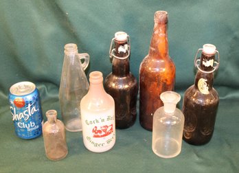 Antique Lot Of 7 Misc. Bottles  (361)