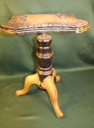 Antique Wood & Iron Organ Stool, Needs Upholstery, 18'H  (366)