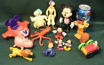 Group Of Vintage Mickey Mouse & Other Toys  (371)