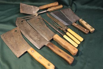 5 Cleavers, 3 Piece Carving Set, More - Briddel, Foster Bros, Buffalo, NY, Colonial  (372)