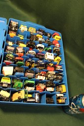 76 Hot Wheels, Matchbox & Other Toy Vehicles In Case  (372)