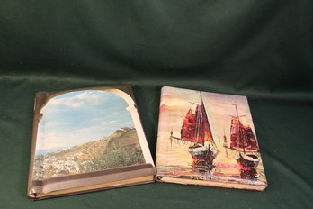 2 Antique  Postcard Albums With Lots Of Cards  (378)