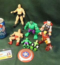 Group Of 7 Action Figures & More  (379)