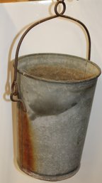 Hanging Sand Filled Galvanized Fire Bucket W/chain & Hook, 12'H  (385)