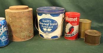 Antique Swift's Handled Lard Tin & More  (386)