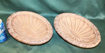 Antique Pair Antique Victorian Cast Iron Umbrella Drip Pans For  Hall Tree  (388)