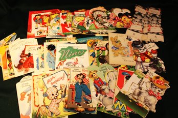 Vintage Old Valentines And Birthday Cards (used)  (38)