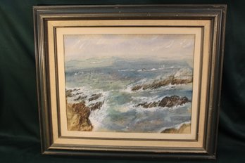 Framed Watercolor By Velma Crumpley, 'Water Colors' 1987, 25x21'  (392)