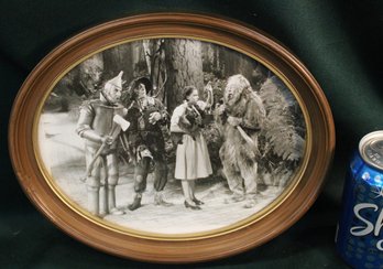 Oval B/W Wizard Of Oz Framed Photo, 11x9'H  (395)