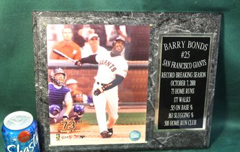 Barry Bonds 73rd Home Run Commemorative Color Photo, Oct.7, 2001, 15'x 12  (397)