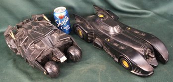 2 Bat Mobile Transformer Cars  - One 1992 Kenner DC Comics, 17' & 14' (399)