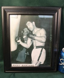 Framed Photo Of Undefeated Rocky Marciano, 10'x 12'  (408)