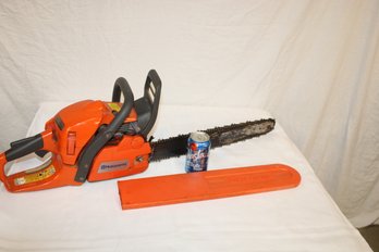 Husqvarna Model 445 Gasoline Chain Saw, 20' Bar With Guard , Runs Great!  (417)