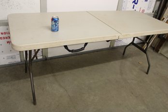 Folding Fiberglass Table, 6'x 29' Opened  Up   (418)