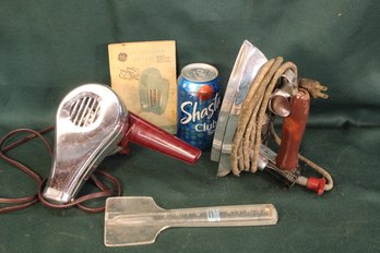 Mid Century:  GE Clothes Iron, KM Hairdryer, Frigidaire Ice Scraper, More  (421)