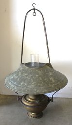 Antique Electrified Hanging Country Store Lamp, 35'H  (421)