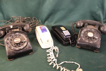 4 Phones -2  Western Electric Rotary Dial & 2 Trimline 210  (422)