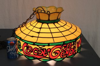 Plastic Coca Cola Hanging Advertising  Lamp, 18'Dx 10'H  (431)