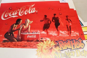 1998 Coca Cola Beach Poster 18x28'  (434)