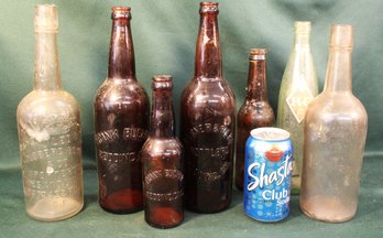 7 Bottles - Goldberg Brown Co. SF, Barner & Riebe, Rdg, Calif, 2 Frank Bucher, Rdg, Ca, RC Cola, More  (439)
