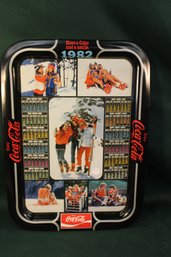 Rect. Coca Cola Serving Tray 13'x 17' - 1982 Calendar Tray  (441)