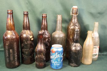 Antique Redding And More 9 Bottles - Local (441)