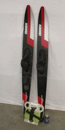 Pair O'Brian Team Comp Combo Water Skis W/rope And Tow Bar  (443)