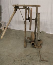 Antique Backsmith's Hand Operated Forge Previously Used In Millville, Calif, Buffalo Forge Co. 1898  (449)