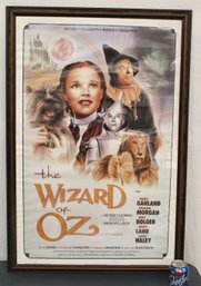 Vintage Framed 1994 Wizard Of Oz Poster, 27x39'H  (452)